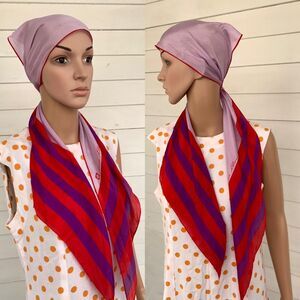 Anne Klein Red and Purple Scarf Wrap